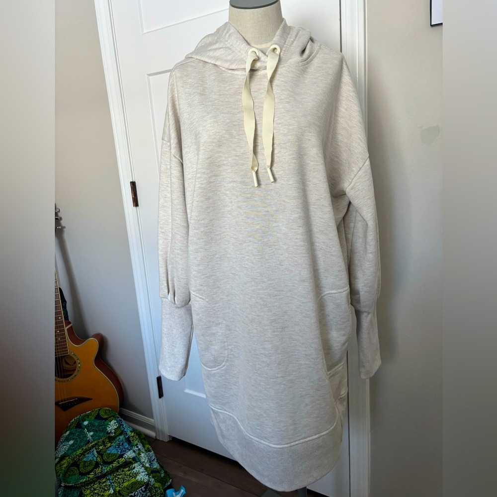 Athleta Hooded Sweatshirt Dress with Pockets